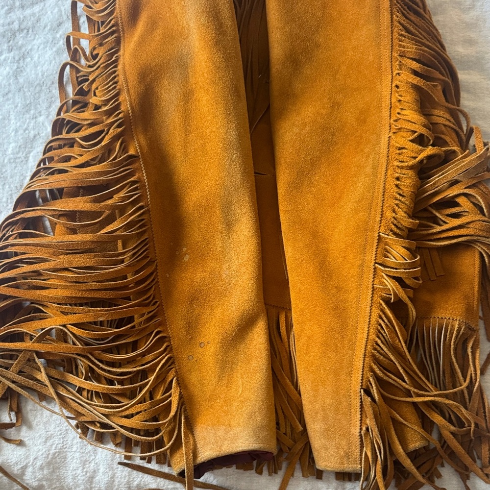 Vintage Suede Fringe Jacket - festival - Picture 5 of 13